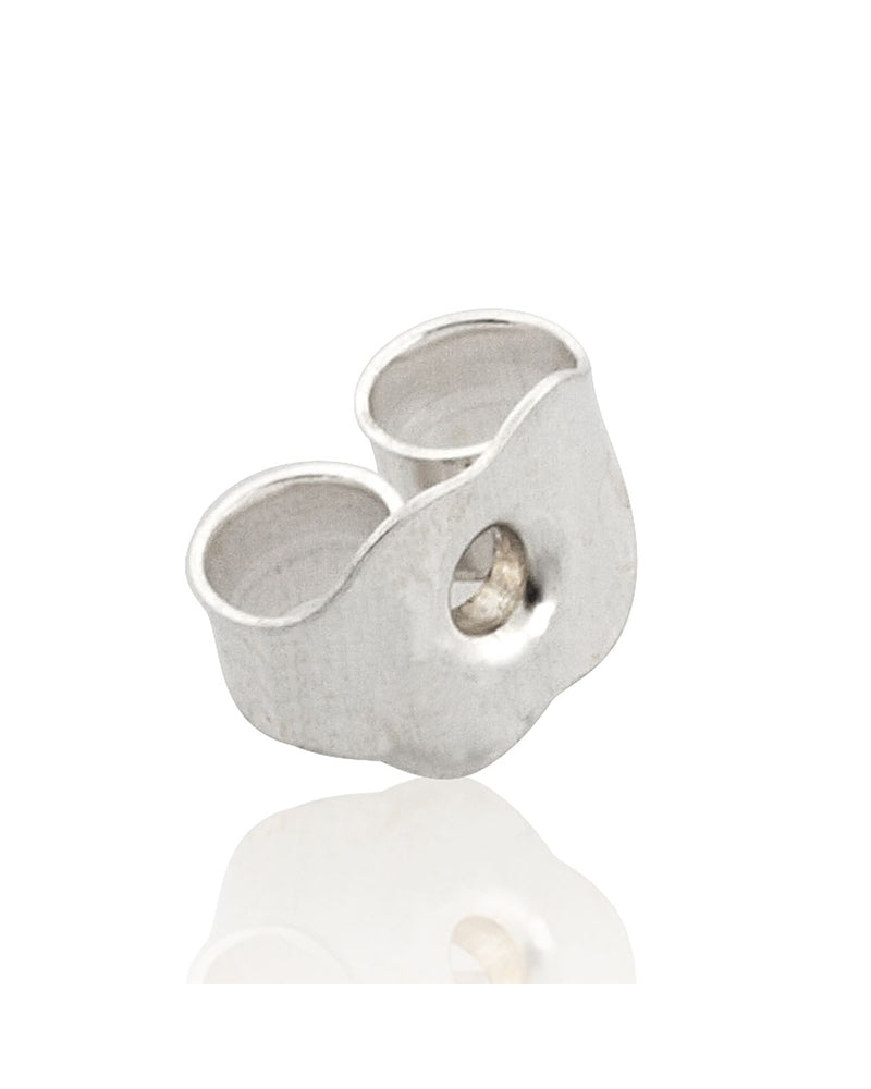 פרפר כסף 925 5 מ"מ לפוסט 0.8 מ"מ