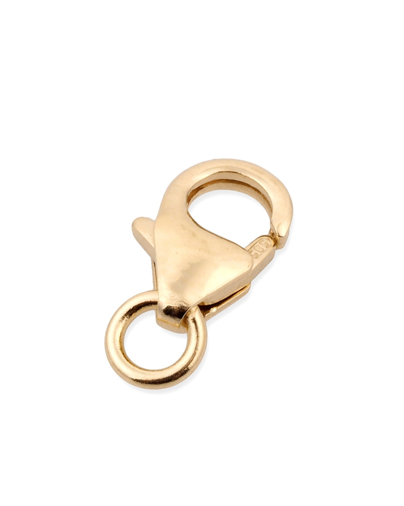 מנעול פישלוק זהב 14K צהוב 8מ"מ + לולאה פתוחה