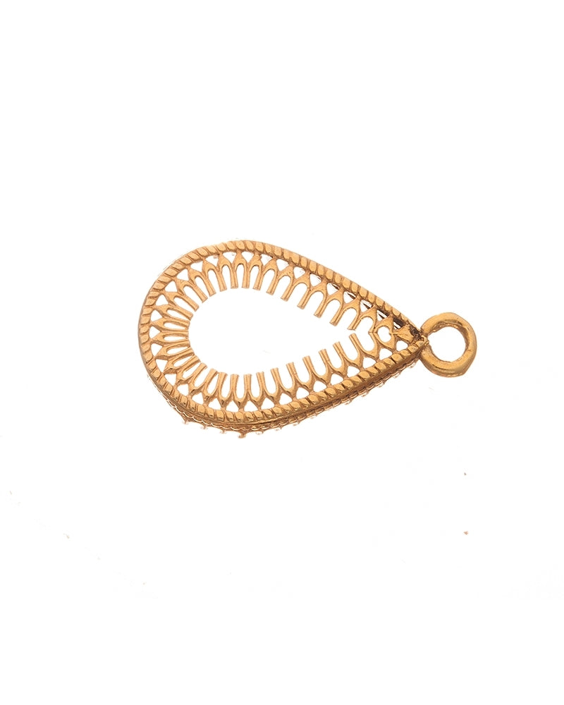 בית אבן ציפוי זהב 10/15 מ"מ סרט 475 תחתית דוגמא +לולאה