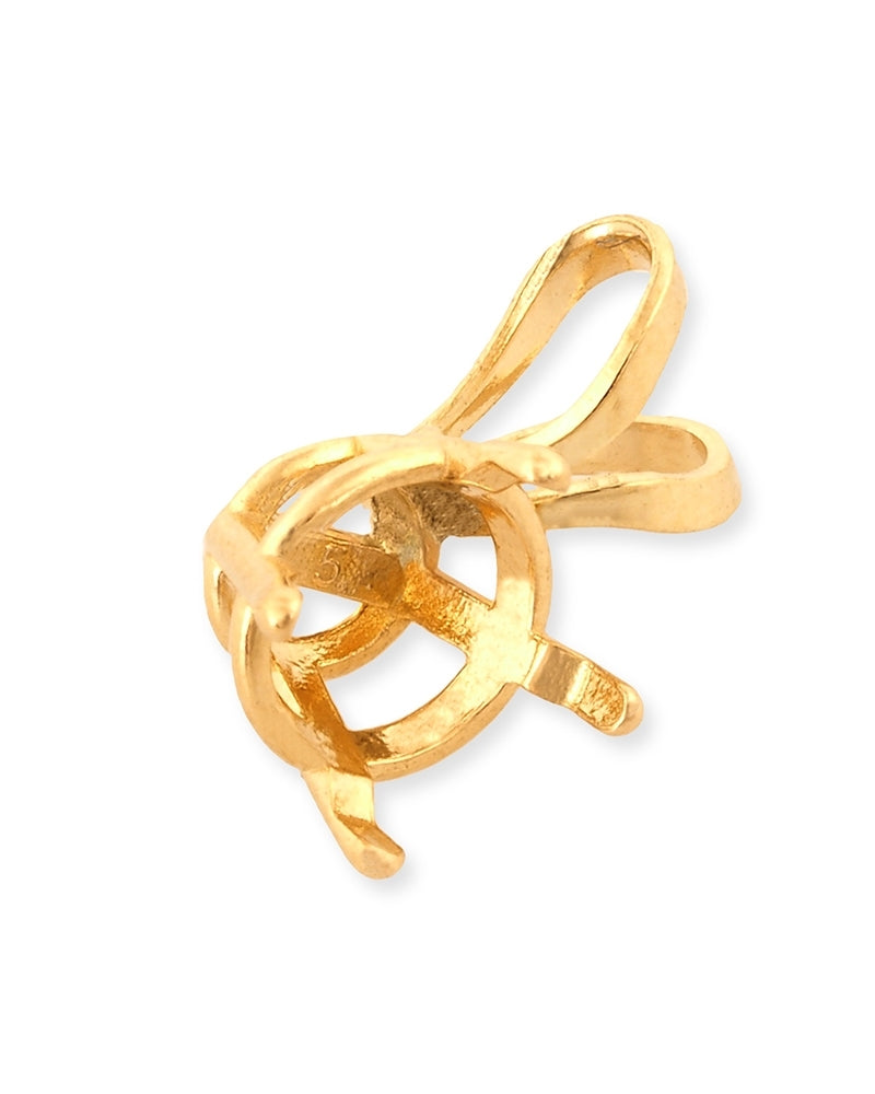 14KY תליון סלסלה 4 זרועות 0.50CT