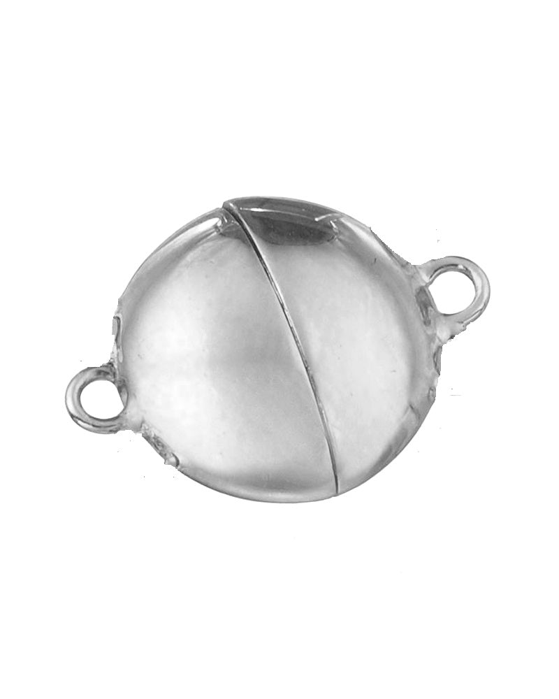 מנעול מגנט פחוס 925 כסף 8X14 מ"מ