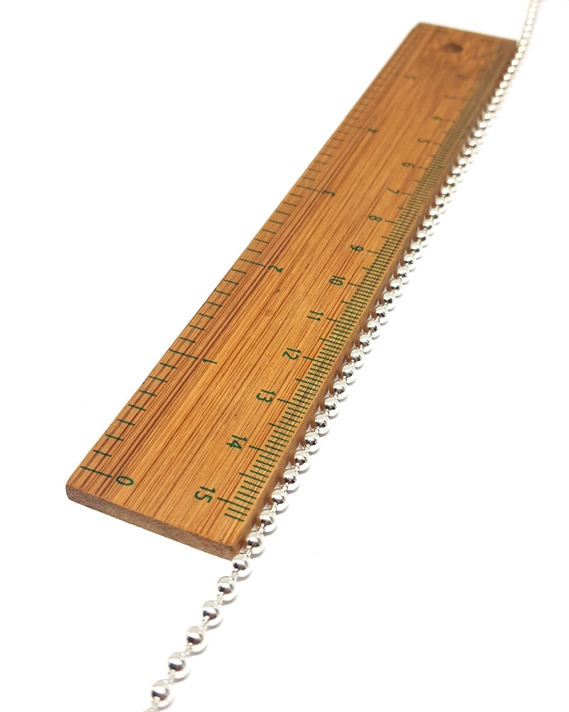 שרשרת כסף 925 כדורי 3 מ"מ
