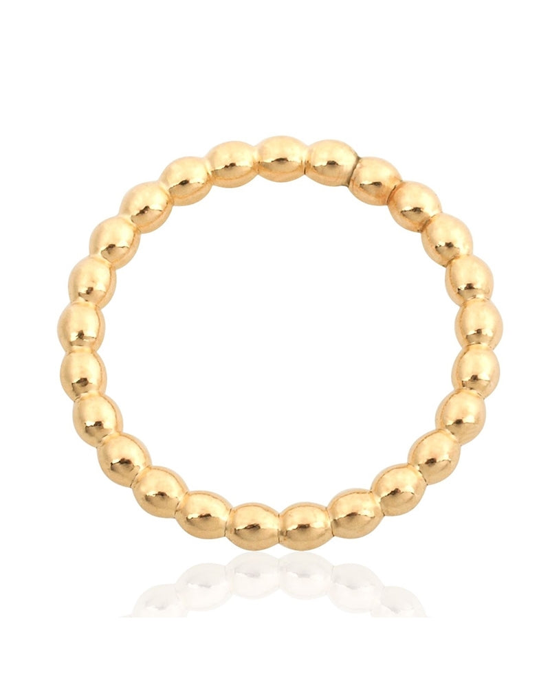 טבעת גולדפילד מחוט כדורי צהוב 2 מ"מ מידה 7