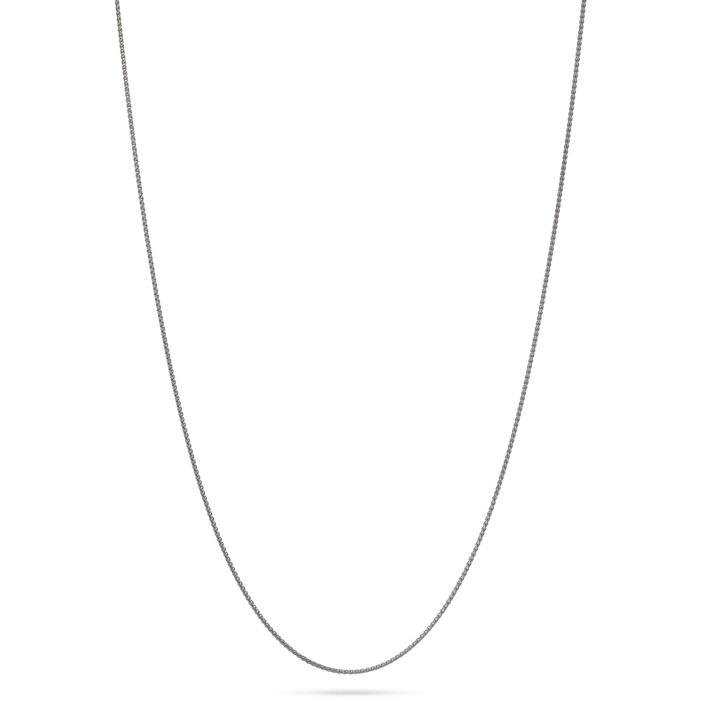 שרשרת ספיגה 14K זהב לבן 1 מ"מ