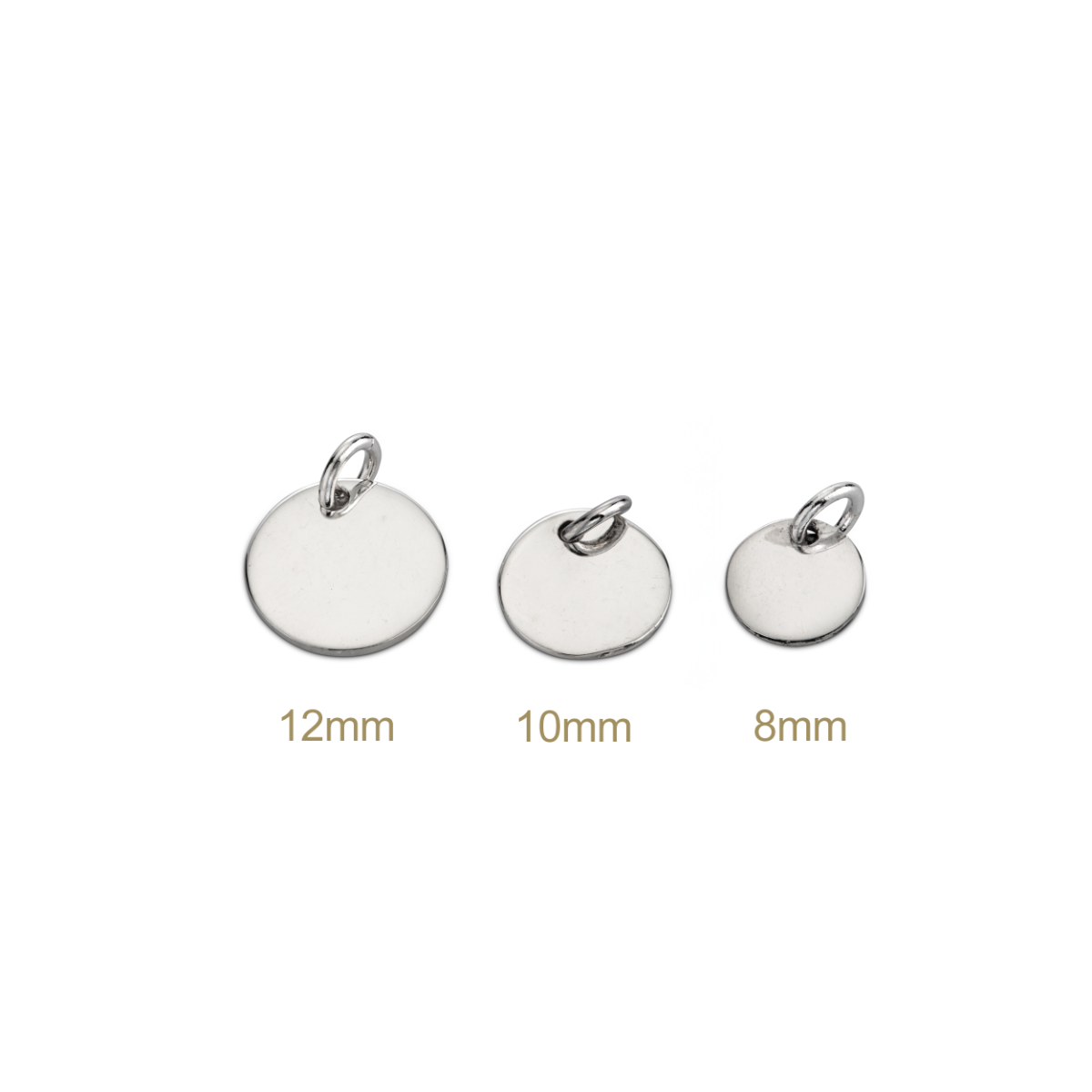 תליון כסף עגול 8 מ"מ לחריטה