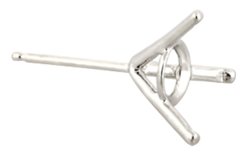 Earrings/Stud/3-Prong-Martini