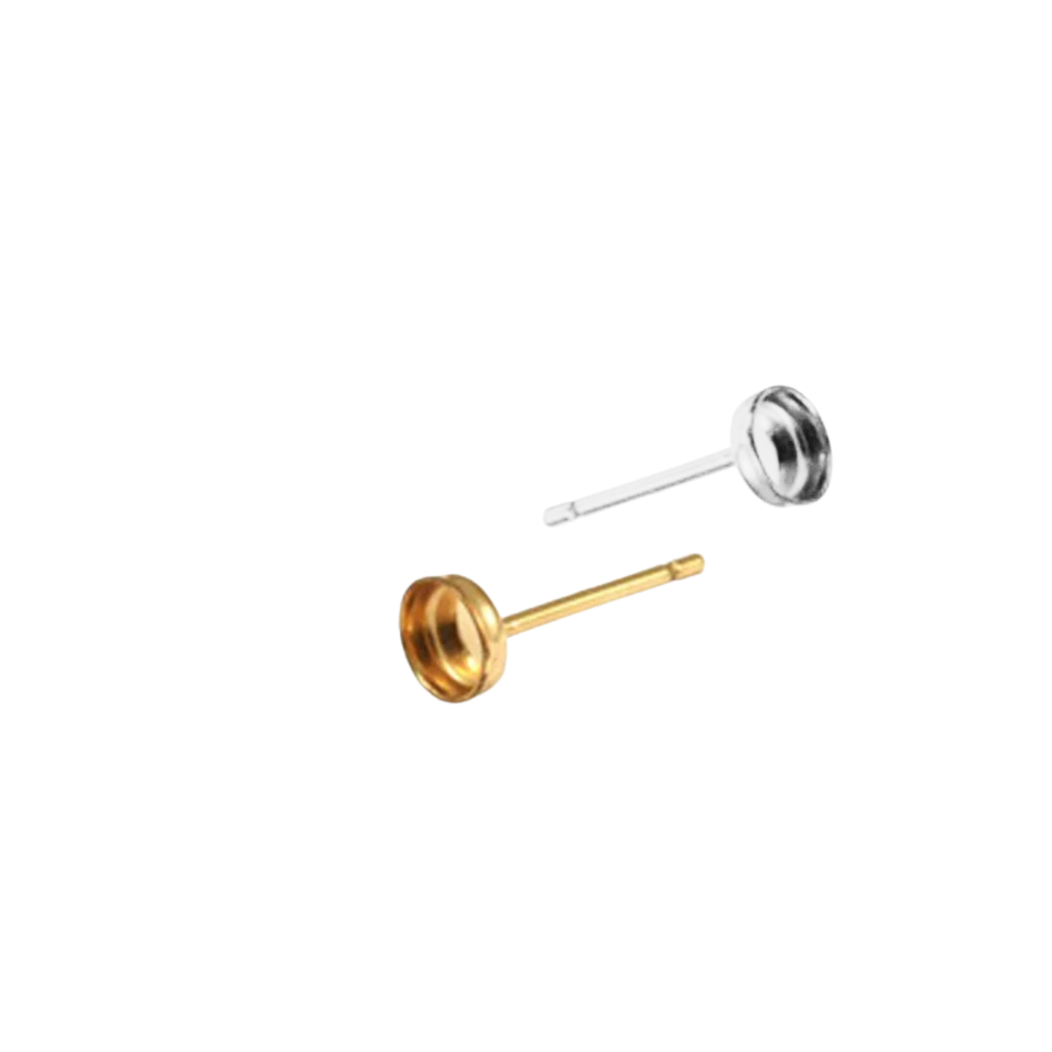 Settings/Earrings Settings/Bezel Cup Setting Stud