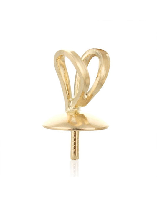 מחזיק פנינה זהב 14K לבן 5מ"מ + בייל 97165-02FA-000