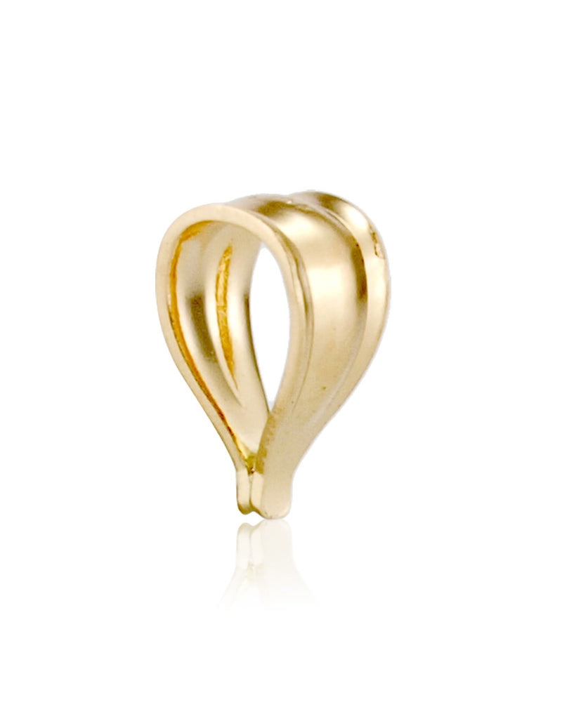 מחזיק תליון זהב צהוב 14K באורך 6.5ממ