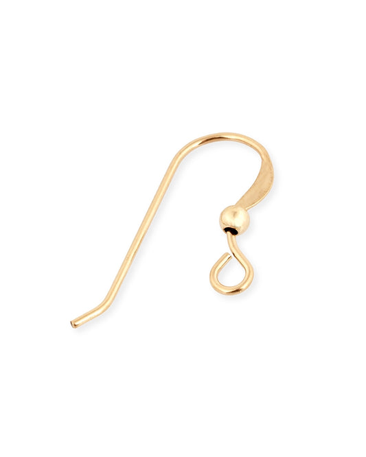 מתלה עגיל גולדפילד חוט 0.7 שטוח עם כדור 2.5 מ"מ