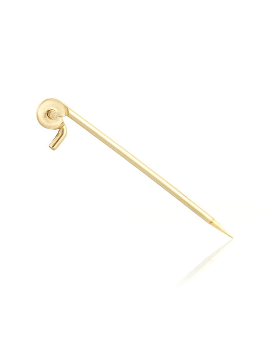 סיכה זהב 14K צהוב אורך 30מ"מ 