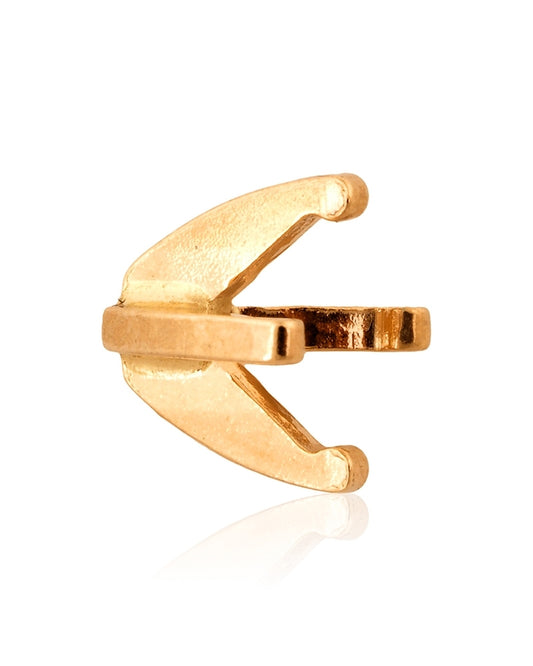 שאטון זהב 18K לבן מרטיני 4 זרועות לאבן 50נק'