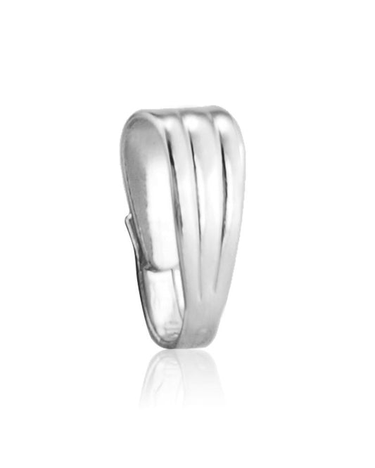 מתלה לתליון (ביילס) כסף 7.6x3.5 מ"מ  