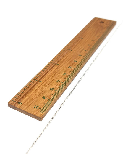 שרשרת כסף 925 כדורים מחיתוך יהלום 1 מ"מ