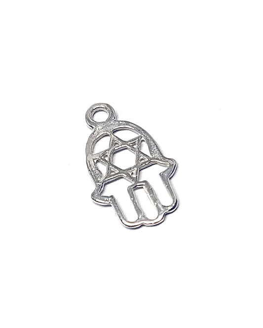 תליון חמסה 18 מ"מ עם מגן דוד