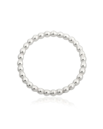 טבעת כסף 925 מחוט כדורי 3 מ"מ מידה 7