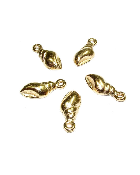 תליון עם 3 פסים ציפוי זהב 14K קונכיה