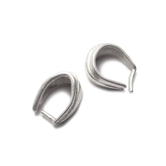 מתלה לתליון (ביילס) כסף 7.5X2.5 מ"מ  