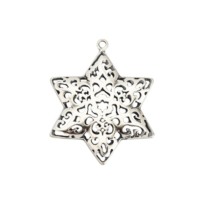 חלקי כסף 925 מגן דוד גדול מהודר