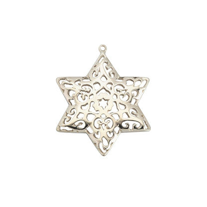 חלקי כסף 925 מגן דוד גדול מהודר
