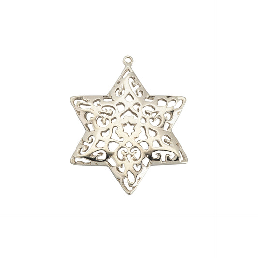 חלקי כסף 925 מגן דוד גדול מהודר
