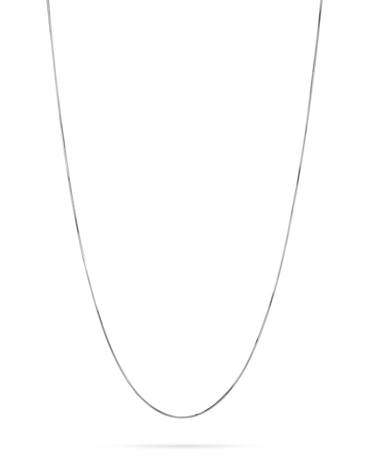 שרשרת כסף 925 נחש מרובע 0.8 מ"מ