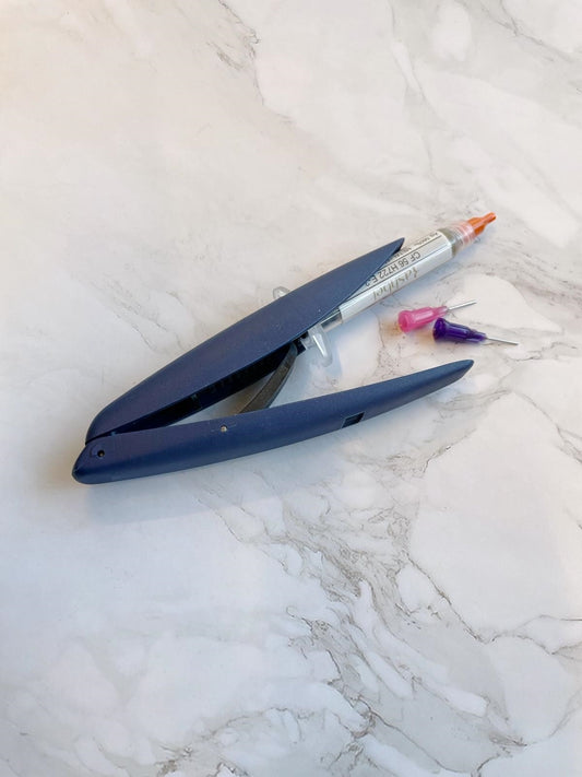 ידית לחיצה למזרק הלחמה + משחת הלחמה רך עד בינוני