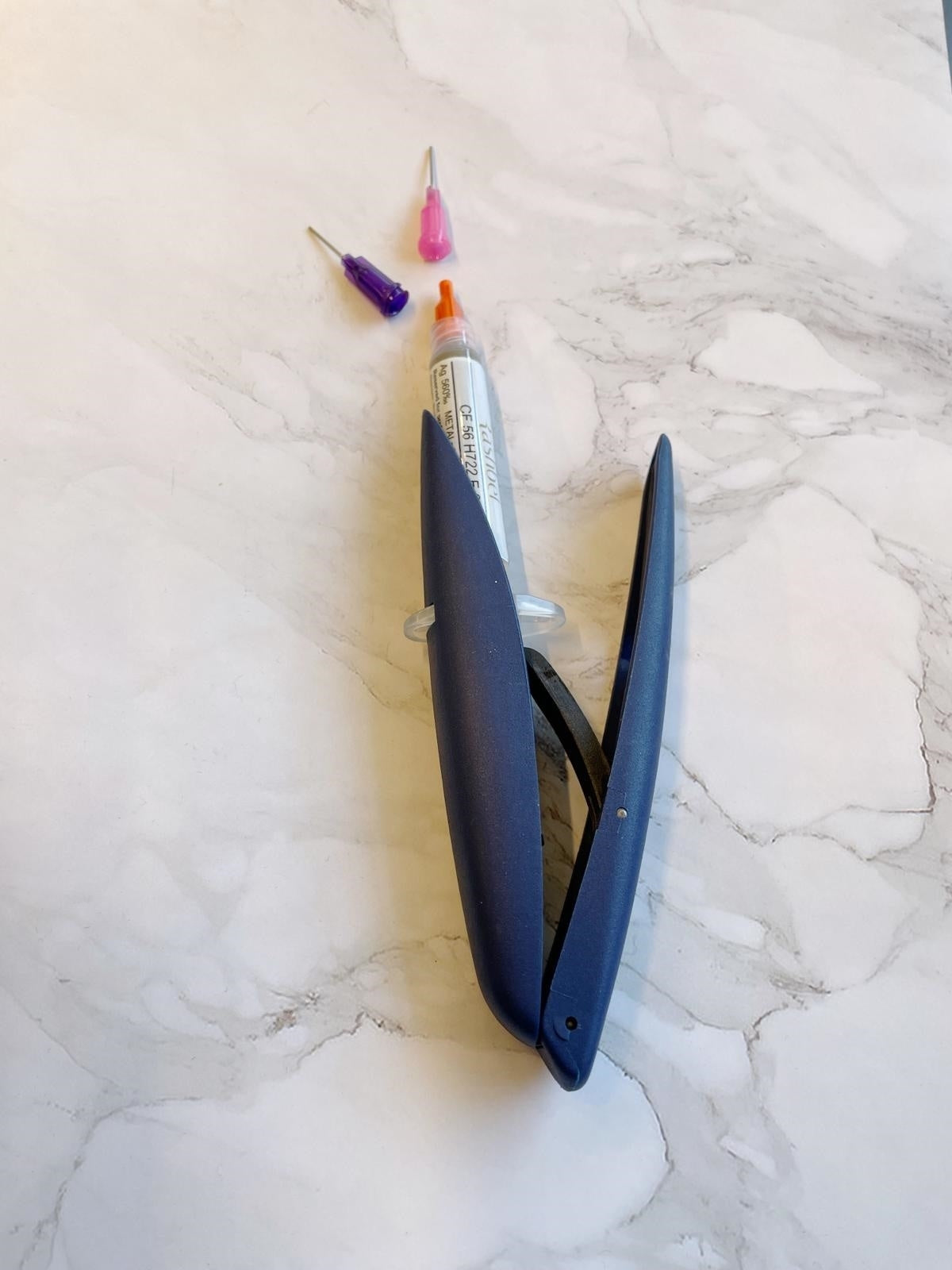 ידית לחיצה למזרק הלחמה + משחת הלחמה רך עד בינוני