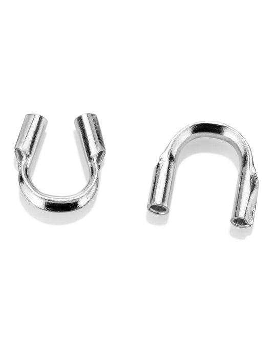 סופית כסף 925 פרסה לכבל או חוט 0.6 מ"מ