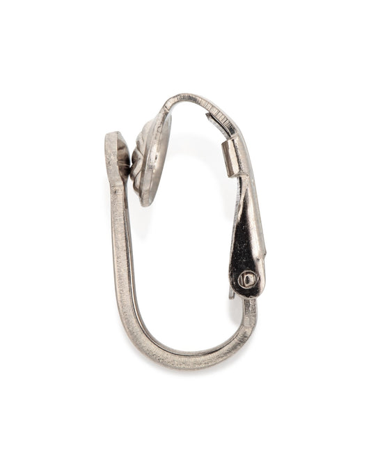 עגיל זהב 14K לבן קליפס