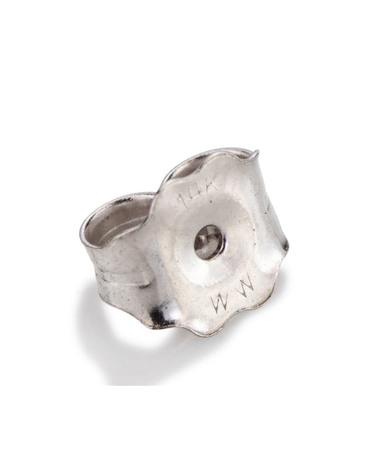 פרפר זהב 14K לבן בינוני