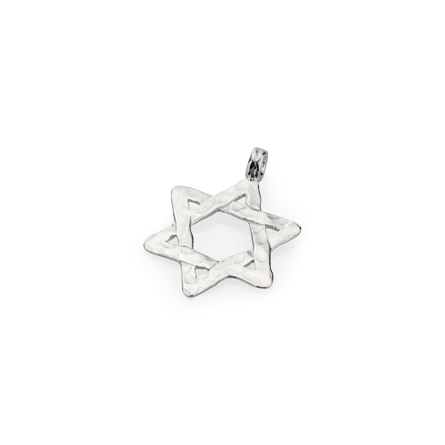 תליון כסף 925 מגן דוד מרוקע