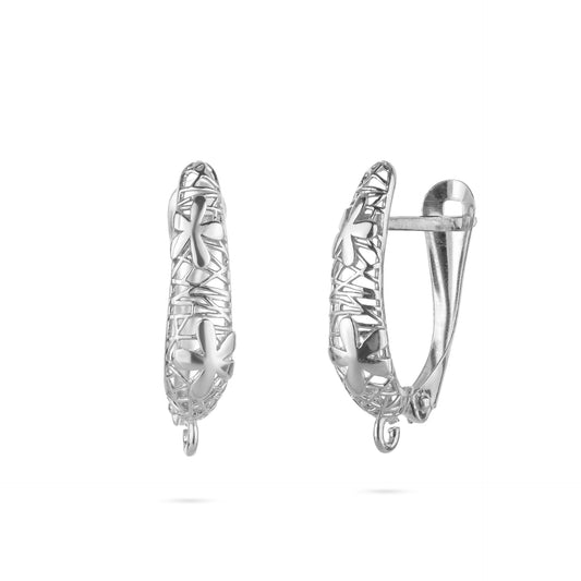 מתלה עגיל כסף 925 מעוצב