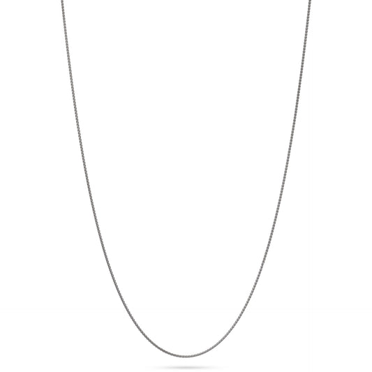 שרשרת ספיגה 14K זהב לבן  1 מ"מ