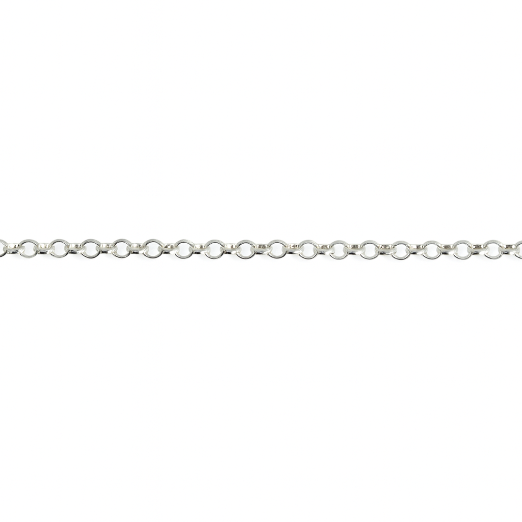 שרשרת כסף 925 רולו יהלום 1.75 מ"מ